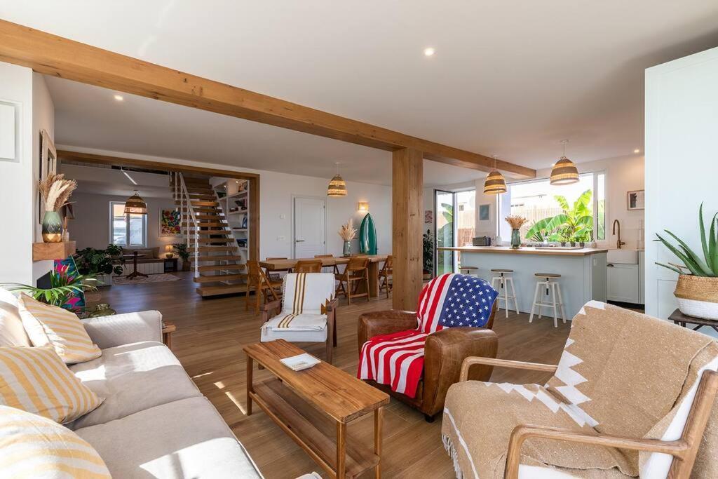 Beautiful Beach House In Front Of The Ocean Biarritz Eksteriør bilde